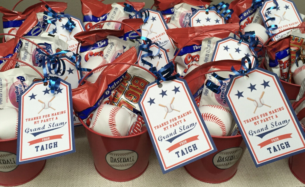 Baseball Birthday Party Favors Taigh s 7th Birthday Favor Tags From 