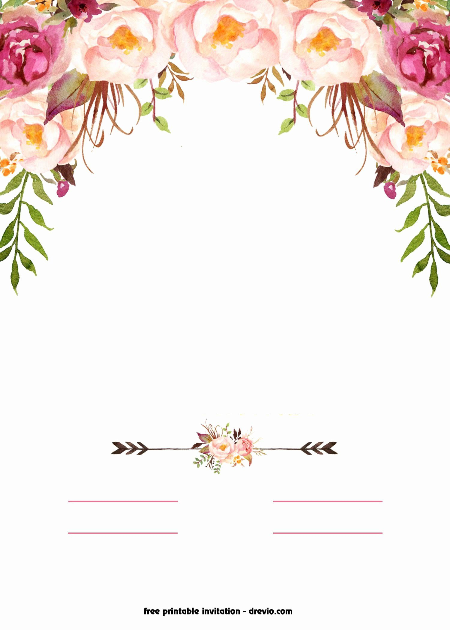 Birthday Invitation Template Free Luxury Free Printable Boho Chic Birthday Invitation Template Free Luxury Free Printable Boho Chic