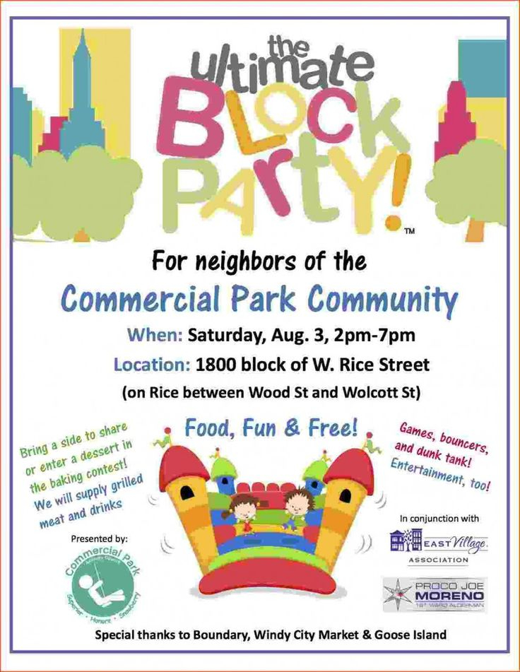 Block Party Flyer Template Free Luxury 002 Block Party Flyer Template 