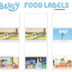 Bluey Party Food Labels In 2021 3rd Birthday Parties Party Food