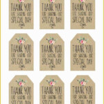Bridal Shower Favor Tags Template Free Of Printable Wedding Favor Tags