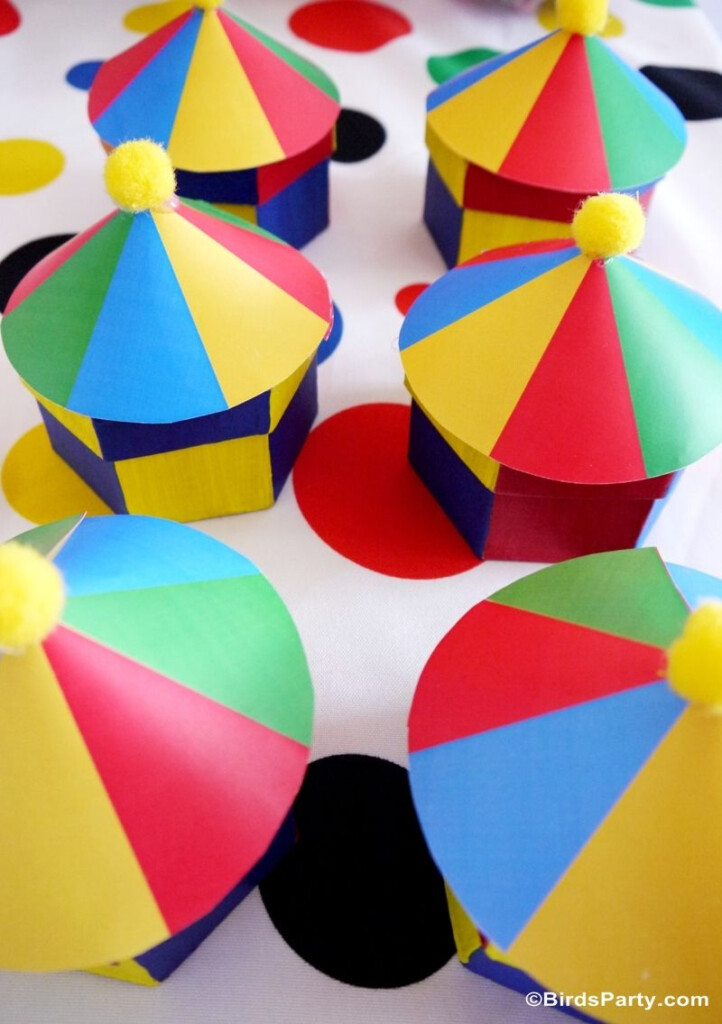 Carnival Favor Box For Carnival Birthday Circus Favor Box For Circus 
