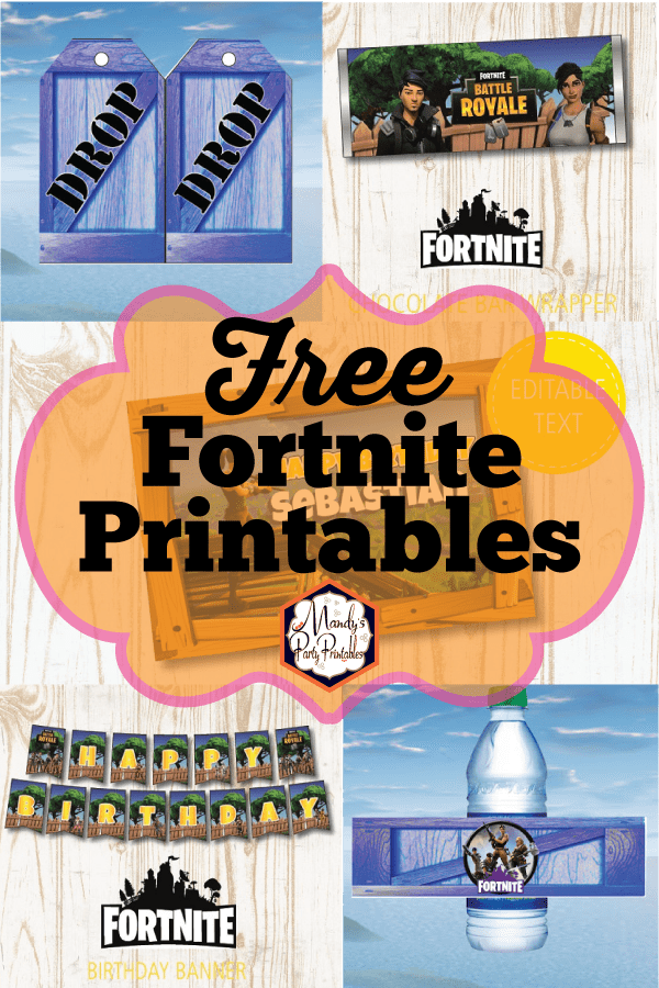 Free Fortnite Birthday Party Printables Free Fortnite Birthday Party Printables