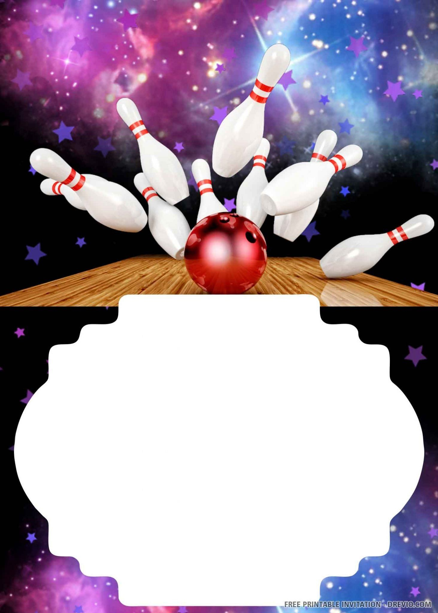 FREE PRINTABLE Amazing Bowling Birthday Invitation Template FREE PRINTABLE Amazing Bowling Birthday Invitation Template