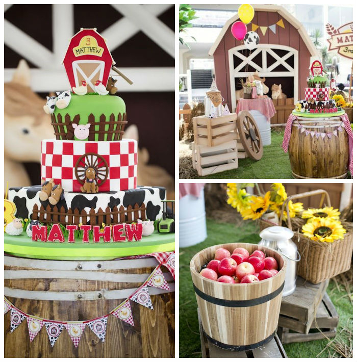Kara s Party Ideas 3rd Birthday Barnyard Party Kara s Party Ideas