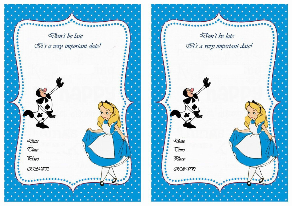 Mad Hatter Tea Party Invitations Free Printable Free Printable