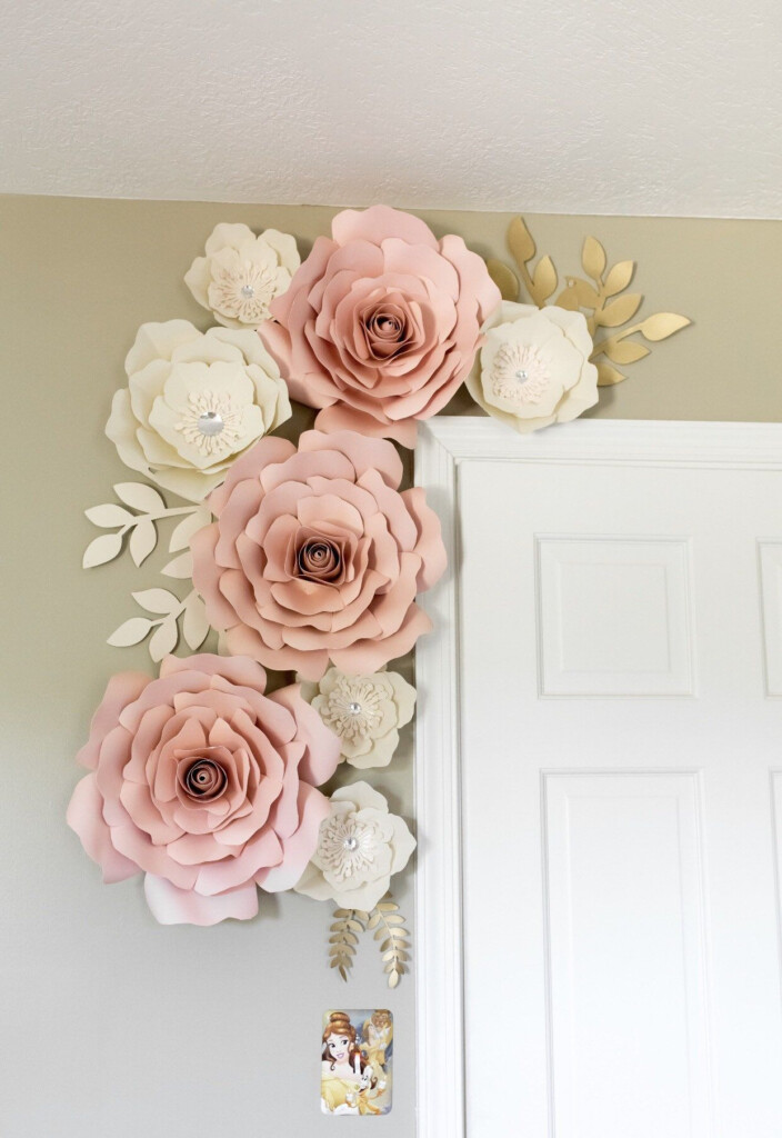 Nursery Decor Wedding Decor Custom Flower Party Decor ANY COLOR 8 Piece 