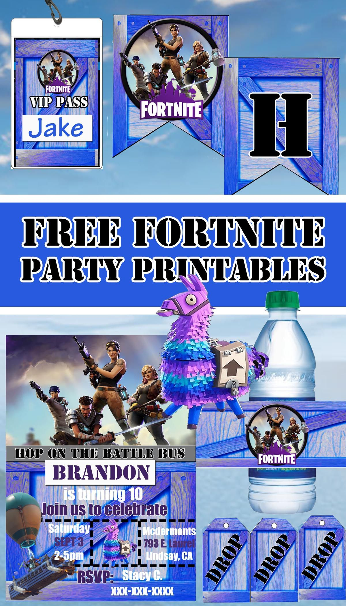 Pin On Kids Parties Free Printable Files Pin On Kids Parties Free Printable Files