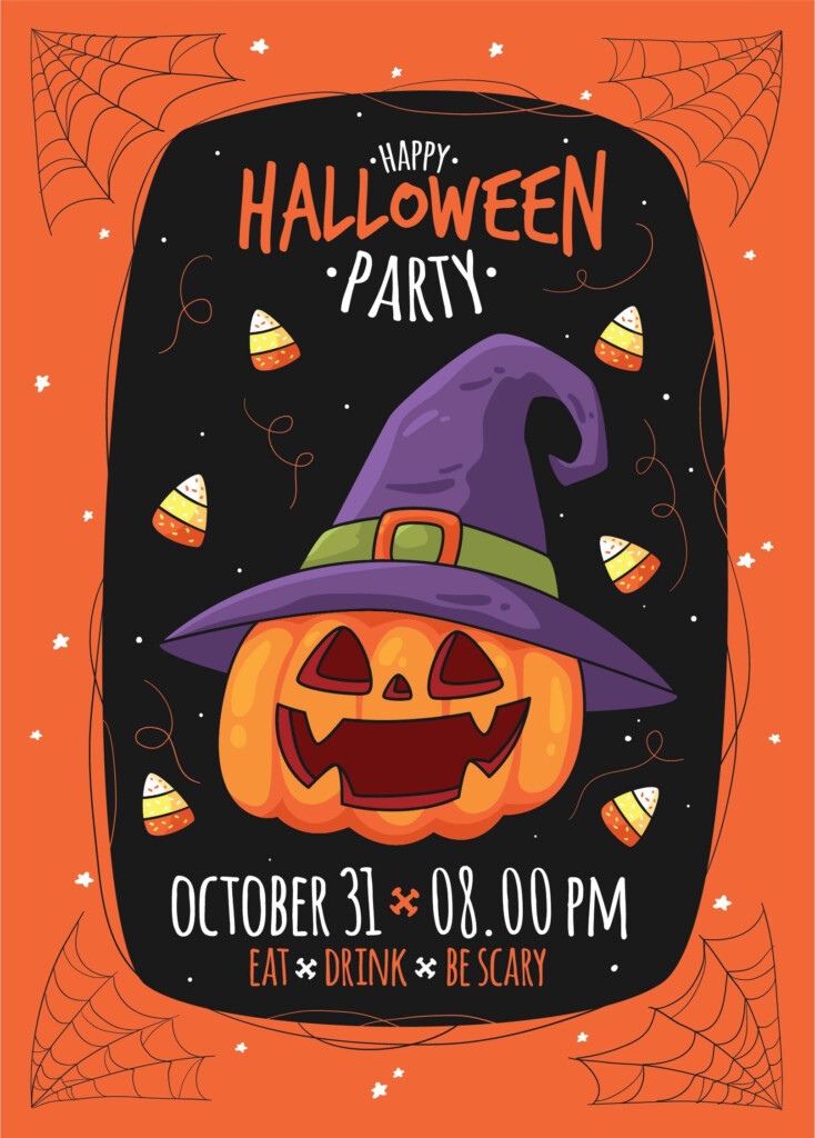 Printable Halloween Flyers In 2022 Halloween Flyer Halloween 