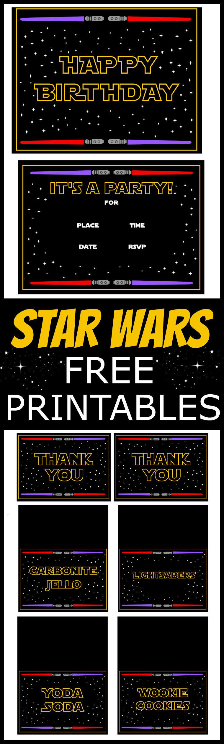 Star Wars Free Printables Catch My Party Star Wars Free Printables Catch My Party