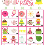 Tea Party Bingo For Kids Tea Party Bingo Birthday Party Etsy In 2021