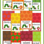 The Very Hungry Caterpillar Printable Food Cards Free Sign And