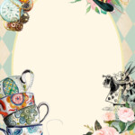 12 Alice In Wonderland Baby Shower Invitation Template For Free