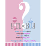50 Baby Reveal Party Invitations Pictures US Invitation Template