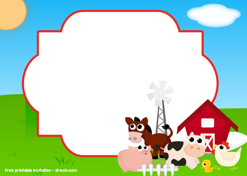 83 Farm Birthday Invitations Free PICS AESTHETIC