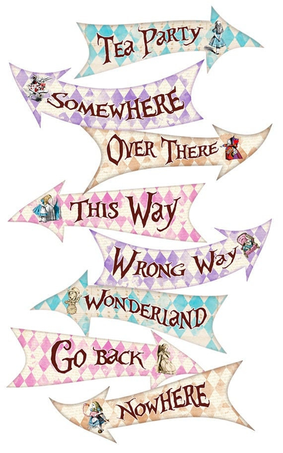 ALICE IN WONDERLAND Arrows Instant Download Onederland Girl 1st 