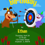 Archery Birthday Party Invitation Printable Birthday Invite