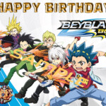 BEYBLADE Happy Birthday Party Cake Topper Digital Printable Version