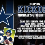 Dallas Cowboys Baby Shower Or Digital Birthday Invitation With PHOTO