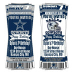 Dallas Cowboys Party Invitations Free Printables Printable Templates