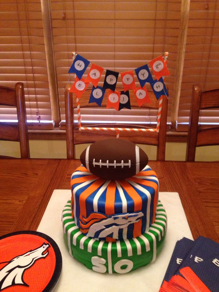 Denver Broncos Birthday Cake Denver Broncos Broncos Denver