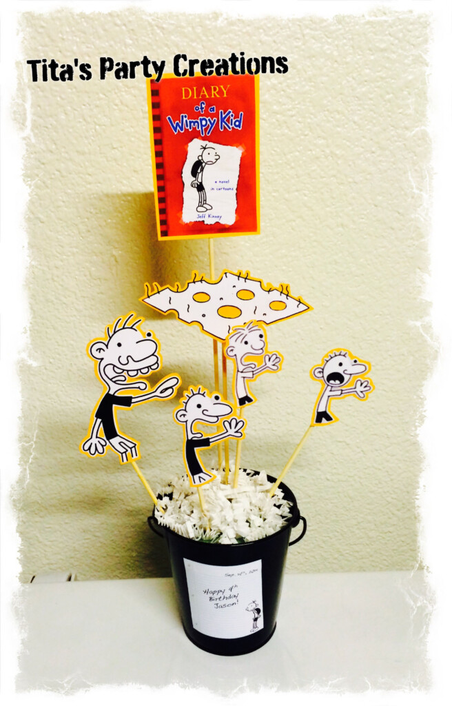 Diary Of A Wimpy Kid Themed Centerpiece For More Of My Work Follow My 