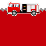 Fireman Party Invitation Firetruck Birthday Fire Truck Party