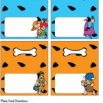 Flintstones Printable Place Cards Place Cards Birthday Party