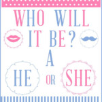 FREE Gender Reveal Baby Shower Party Printables From Printabelle