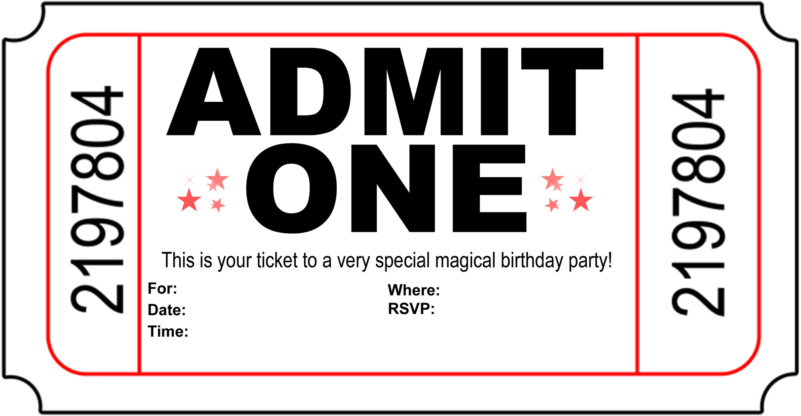 Free Printable Birthday Party Invitations Kansas Magician Magic Show Free Printable Birthday Party Invitations Kansas Magician Magic Show