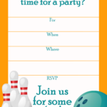 Free Printable Bowling Invitation Templates Printable Templates