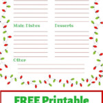 Free Printable Christmas Potluck Sign Up Sheet