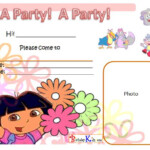 Free Printable Dora Birthday Party Invitations Invitation Design Blog