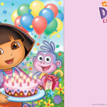 FREE Printable Dora The Explorer Party Invitation Template Birthday