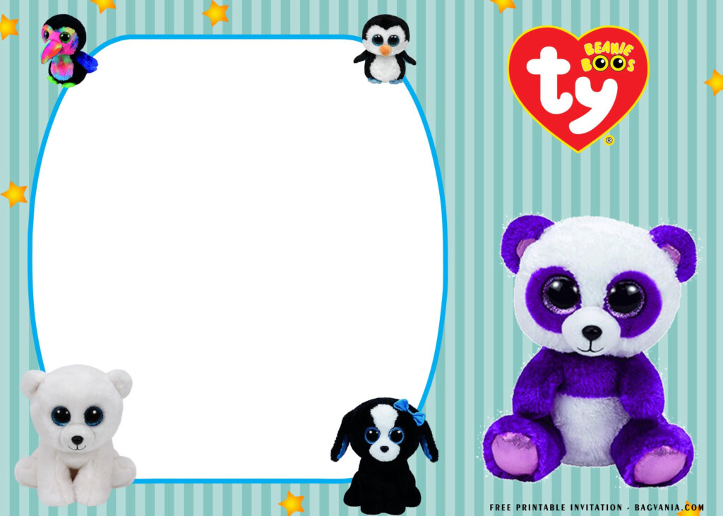  FREE Printable Fluffy Beanie Boo Birthday Invitation Templates 