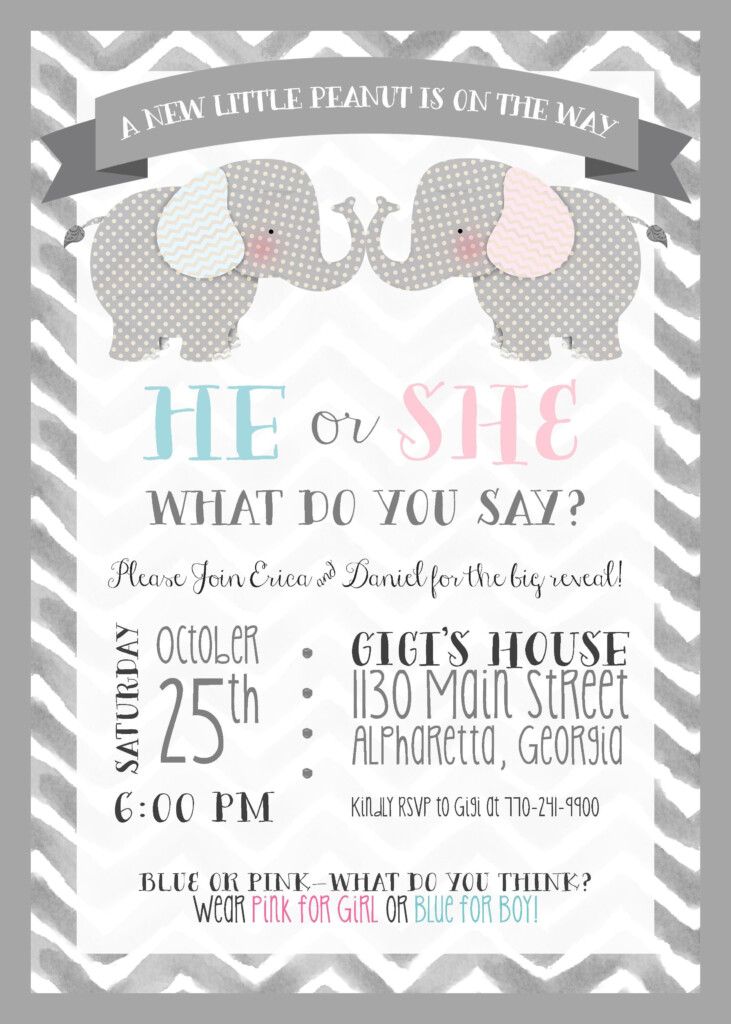 Free Printable Gender Reveal Invitations Free Printable