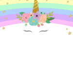 FREE Printable Golden Unicorn Birthday Invitation Template Download