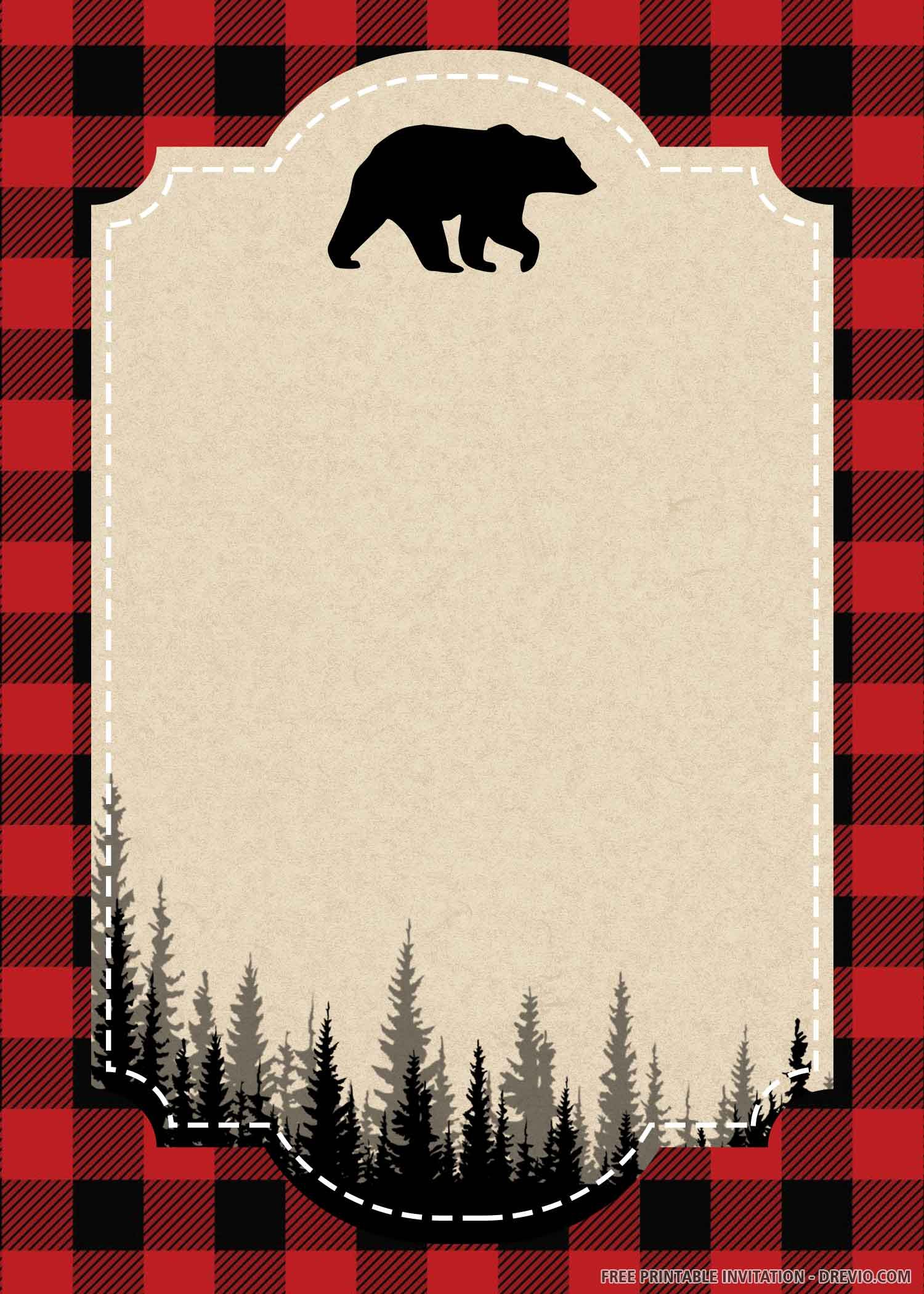 FREE PRINTABLE Lumberjack Birthday Invitation Template Lumberjack FREE PRINTABLE Lumberjack Birthday Invitation Template Lumberjack