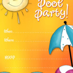 Free Printable Party Invitations Summer Pool Party Invites