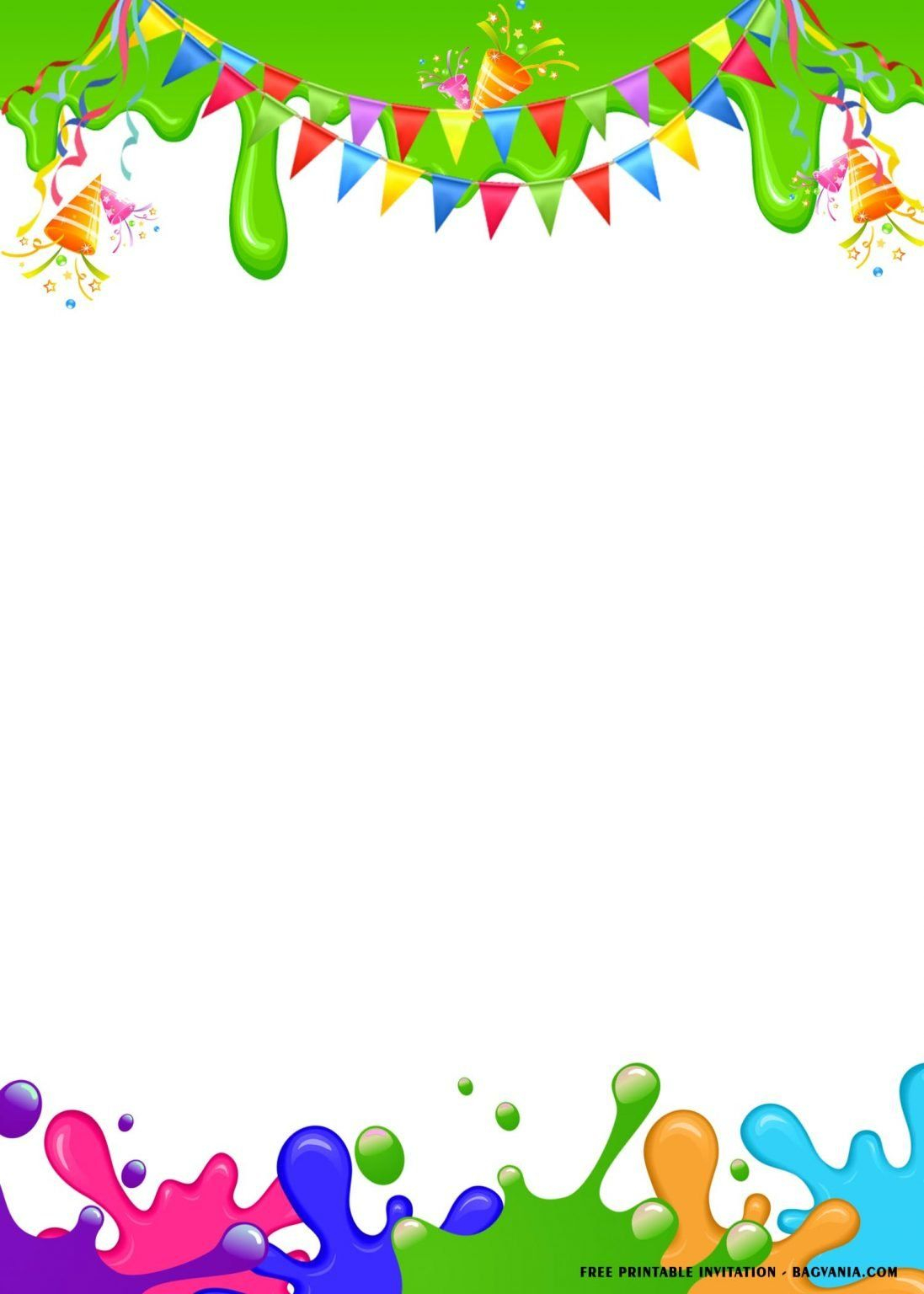 FREE Printable Slime Birthday Party Invitation Templates FREE FREE Printable Slime Birthday Party Invitation Templates FREE