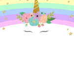 FREE Printable Unicorn Rainbow Invitation Template Printable Unicorn