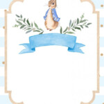 FREE Printable Watercolor Peter The Rabbit Baby Shower Invitation