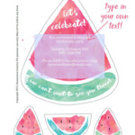 Free Printable Watermelon Party Invitations Download The Templates