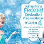 Frozen Birthday Party Invitation Template New Frozen Birthday