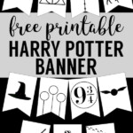 Harry Potter Banner Free Printable Decor Paper Trail Design Harry