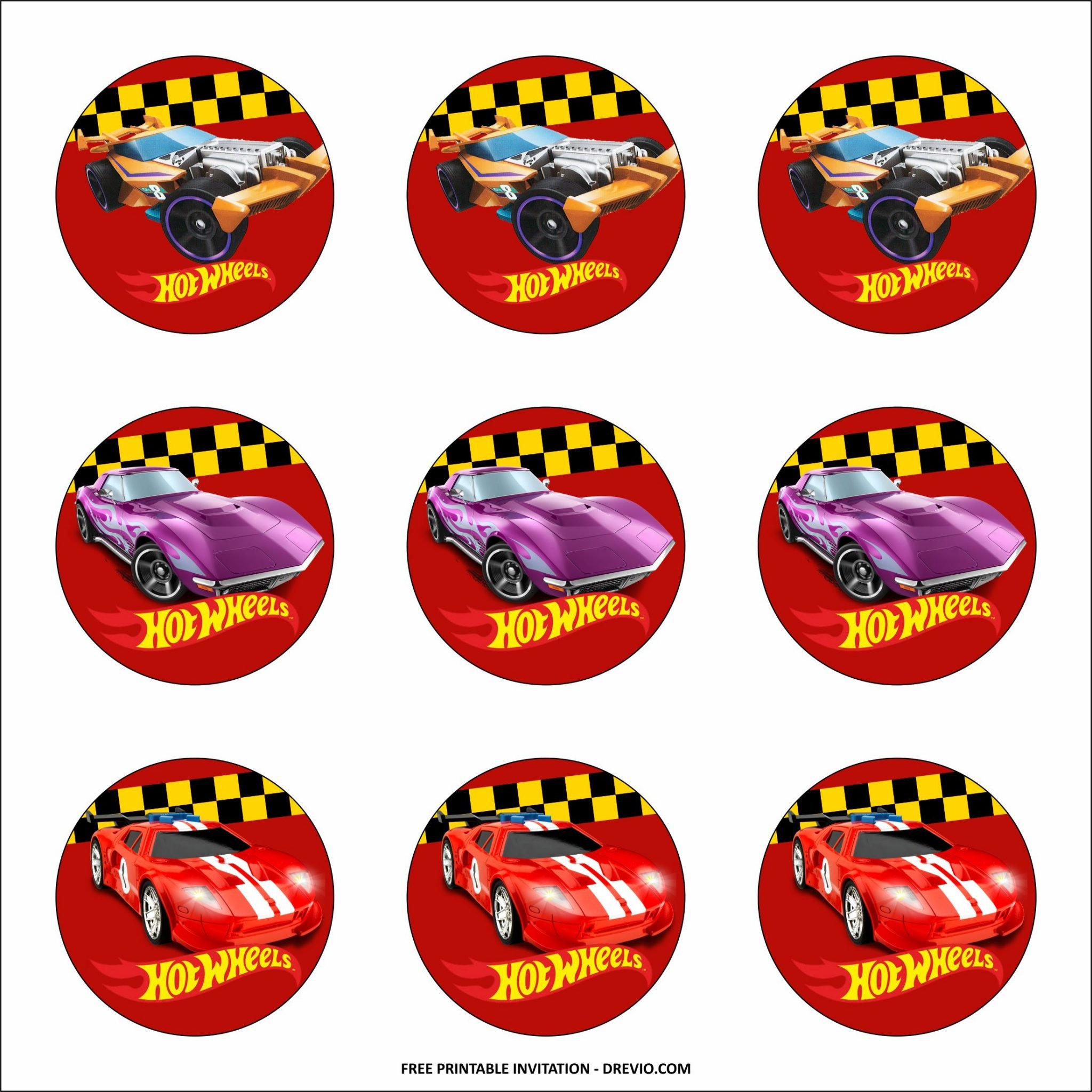 Hot Wheels Cupcake Toppers Templates Download Hundreds FREE PRINTABLE Hot Wheels Cupcake Toppers Templates Download Hundreds FREE PRINTABLE