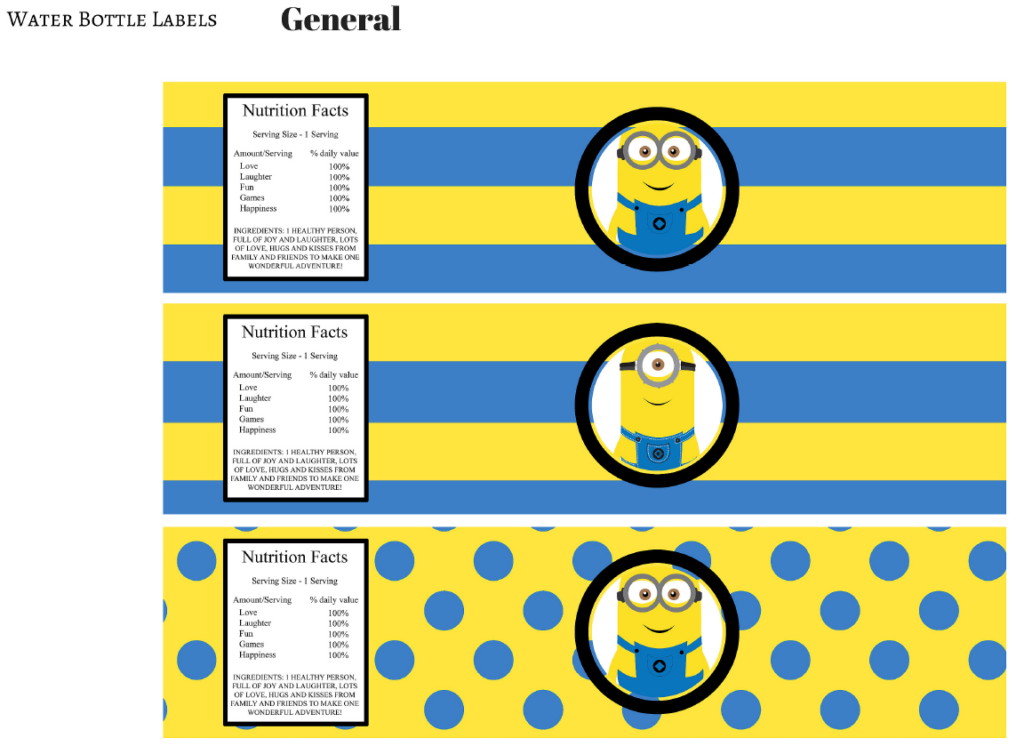 Http www birthdaypartyideas4u free minion party printable 