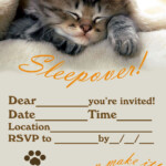 INVITATIONS FOR SLEEPOVER PARTY