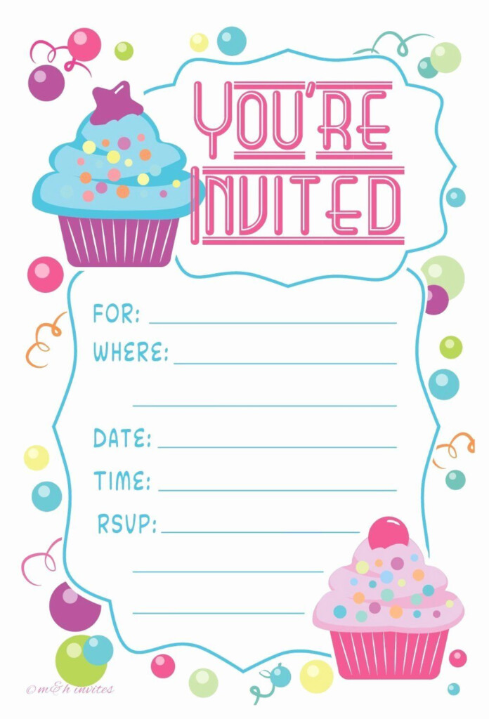 Lovely Birthday Party Invitation Card Template Birthday Invitation 