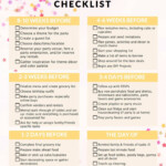 Party Planning With A Kids Birthday Checklist Birthday Party